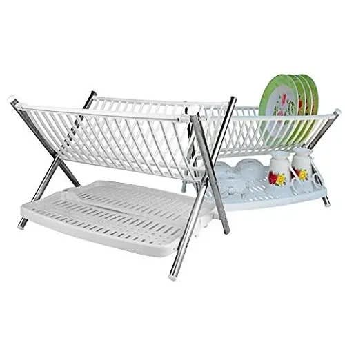 Πτυσσόμενη Πλαστική Πιατοθήκη Multifunction Folding Rack Kitchen