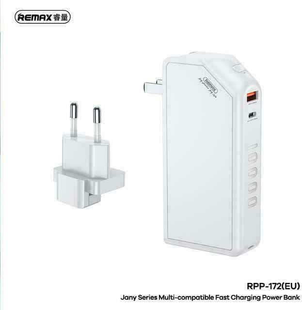 Remax RPP-172 Power Bank 10000mAh 22.5W με Θύρα USB-A και Θύρα USB-C σε Λευκό Χρώμα