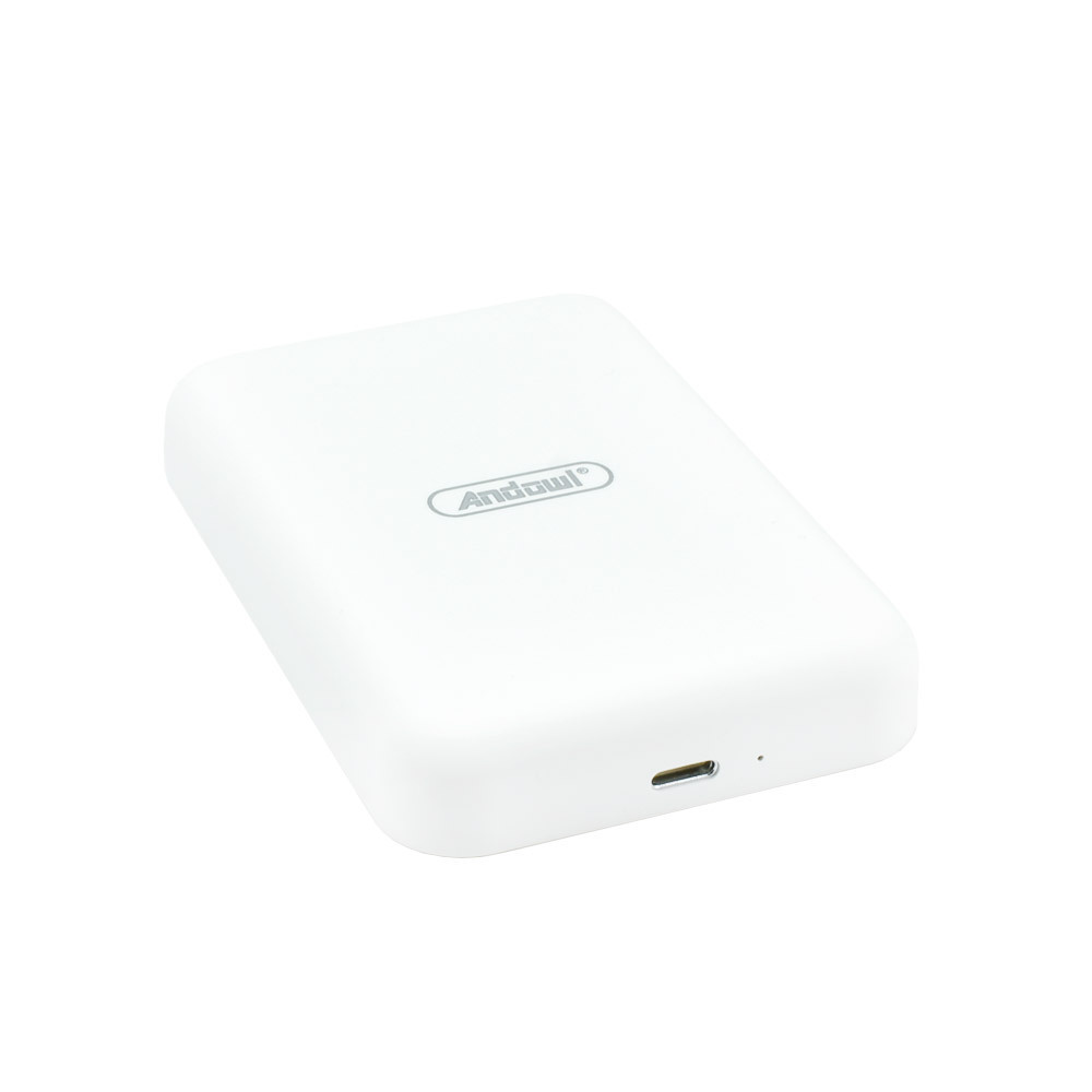 Andowl Q-MG6001 MagSafe Power Bank 6000mAh with USB-C Port White - Image 3
