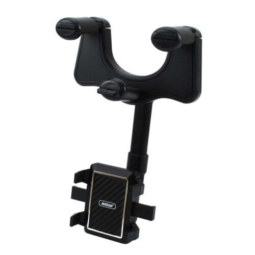 Andowl Βάση Κινητού Αυτοκινήτου με Ρυθμιζόμενα Άγκιστρα Μαύρη Q-ZJ008