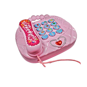 Παιδικό Τηλέφωνο Εκμάθησης Ροζ Phone Learning Activities 3+