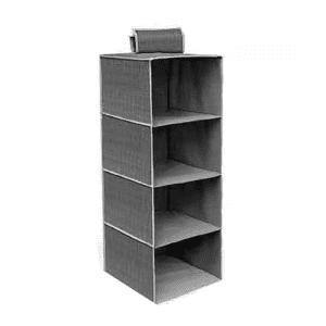 Θήκη Αποθήκευσης και Οργάνωσης Ρούχων Σε Γκρι Χρώμα Πολυεστέρας 80x30x30cm Σε Γκρι Χρώμα 29450