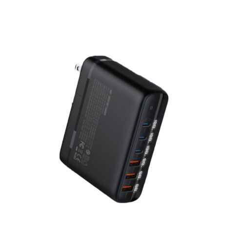 LDNIO GaN Πολυφορτιστής ταξιδίου 140W με 6 θύρες USB και ένδειξη V/A A6140C (A6140)