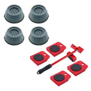 Σετ Αντικραδασμικά Πέλματα Πλυντηρίου &  Σύστημα Μεταφοράς Επίπλων