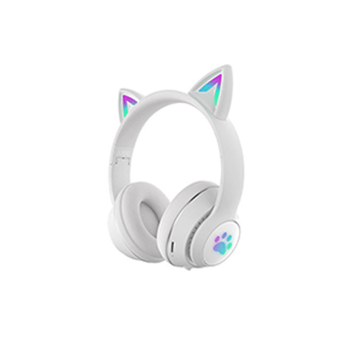 Ασύρματα Ακουστικά Γατούλα L550 σε Λευκό Χρώμα