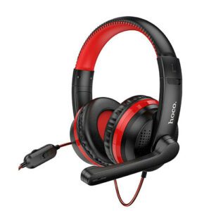Hoco W103 Over Ear Gaming Headset με σύνδεση 3.5mm Κόκκινο