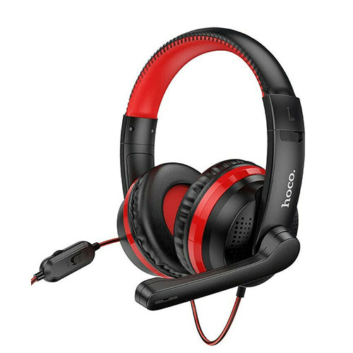 Hoco W103 Over Ear Gaming Headset με σύνδεση 3.5mm Κόκκινο