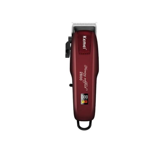 Kemei Retro Επαγγελματική Επαναφορτιζόμενη Κουρευτική Μηχανή Κόκκινη KM-PG2600