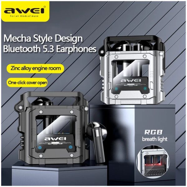 Awei Ασύρματα Ακουστικά Gaming Earbuds με Θήκη T63