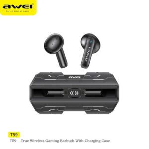 Awei T59 In-ear Bluetooth Handsfree Ακουστικά με Θήκη Φόρτισης