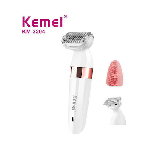 KM-3204 Kemei Αποτριχωτική Μηχανή Epilator για Πρόσωπο  Σώμα