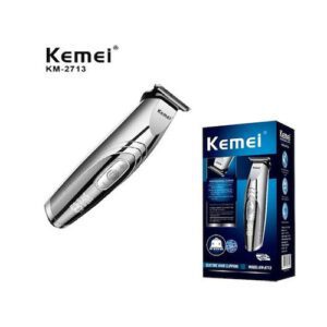 Kemei Επαναφορτιζόμενη Κουρευτική Μηχανή Ασημί KM-2713