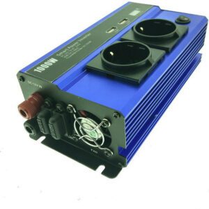QY-7011 Inverter Αυτοκινήτου Τροποποιημένου Ημιτόνου 1000W για Μετατροπή 12V DC σε 220V AC με 2xUSB
