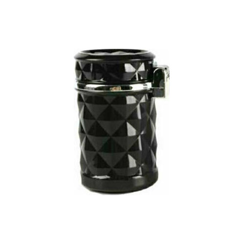 Φορητό Σταχτοδοχείο / Τασάκι Ποτηροθήκης Αυτοκινήτου Μαύρο HT-012