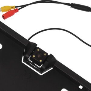 Σύστημα Παρκαρίσματος Αυτοκινήτου Πλαίσιο Πινακίδας με Κάμερα / Buzzer και 2 Αισθητήρες σε Μαύρο Χρώμα AU-FO-220S