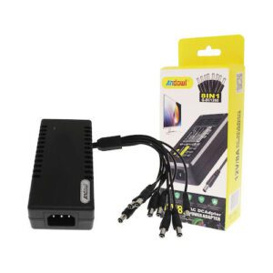 Andowl Q-DC1260 Universal Τροφοδοτικό 12V 8A με 8 βύσματα
