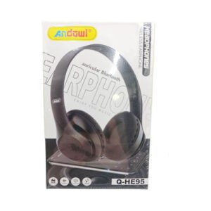 Andowl Q-HE95 Bluetooth Wireless On Ear Headphones Blaca
