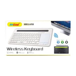 Andowl Q-JP210 Ασύρματο Bluetooth Πληκτρολόγιο με Touchpad Αγγλικό US