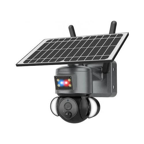 Andowl Q-SX66 4G Ηλιακή κάμερα 4K 360° Ασύρματη Αδιάβροχη Μαύρη