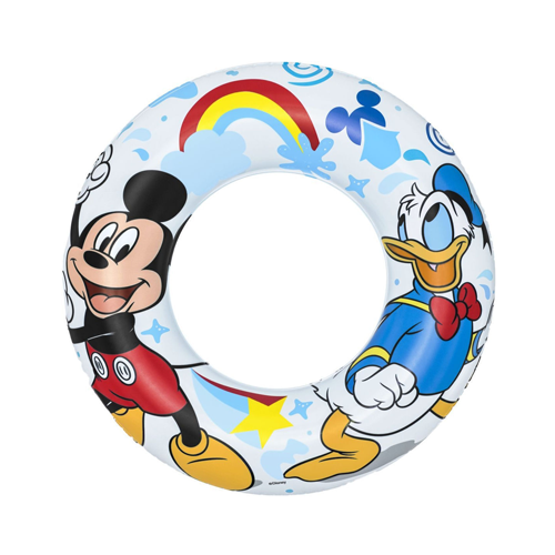 Bestway Ring Παιδικό Σωσίβιο Κουλούρα Mickey για 3-6 Ετών Λευκό Mickey and Donald 91004 42-276