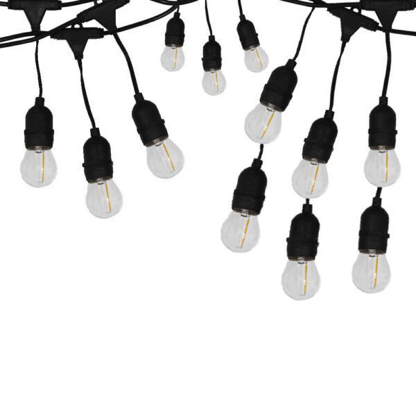 Κρεμαστό Ηλιακό Φωτιστικό Γιρλάντα Θερμό Λευκό 2700K με Τηλεχειριστήριο RZ.SLDC-10M12D