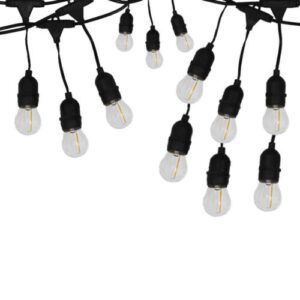 Κρεμαστό Ηλιακό Φωτιστικό Γιρλάντα Θερμό Λευκό 2700K με Τηλεχειριστήριο RZ.SLDC-10M12D