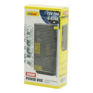 Andowl Τροφοδοτικό LED Ισχύος 300W με Τάση Εξόδου 12V Q-D20A