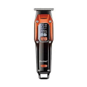 Kemei Επαγγελματική Επαναφορτιζόμενη Κουρευτική Μηχανή Πορτοκαλί KM-658