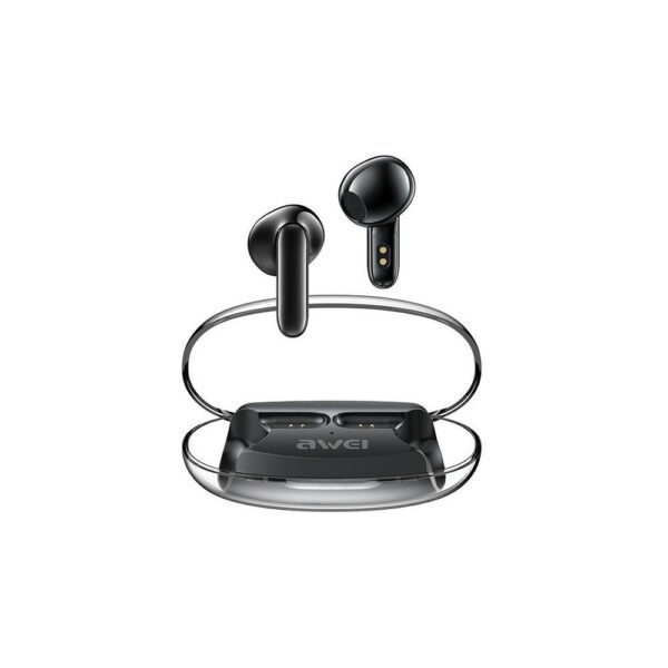 Awei T85 In-ear Bluetooth Handsfree Ακουστικά με Αντοχή στον Ιδρώτα και Θήκη Φόρτισης Μαύρα