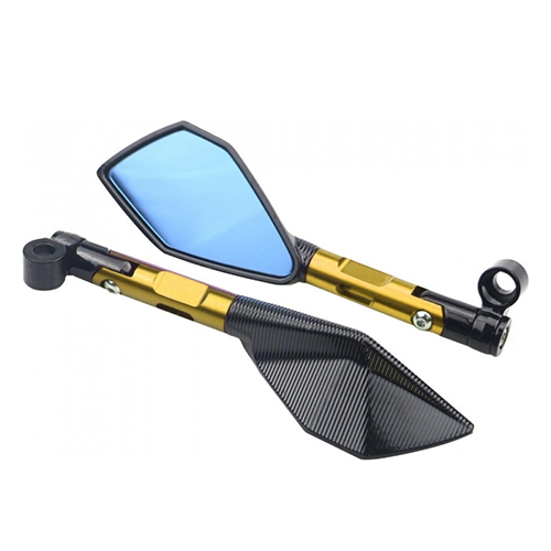 Καθρέπτες Μοτοσυκλέτας Universal Χρυσό 2τμχ RY338