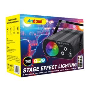 Andowl Προβολέας Πάρτυ με Πολύχρωμο Φωτισμό RGB και Τηλεχειριστήριο Q-J9
