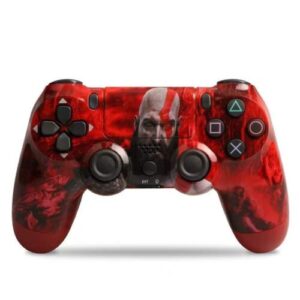 Doublemotor Ασύρματο Gamepad για PS4 God Of War Κόκκινο