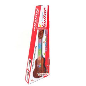 Παιδική Κιθάρα ToyMart Με Φως Καφέ για 3+ W74