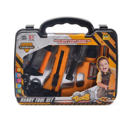 Σετ Παιχνίδια Εργαλεία Handy Tool Set 8τμχ+ Πορτοκαλί/Μαύρο Πλαστικό για 4+ 038414 1929B