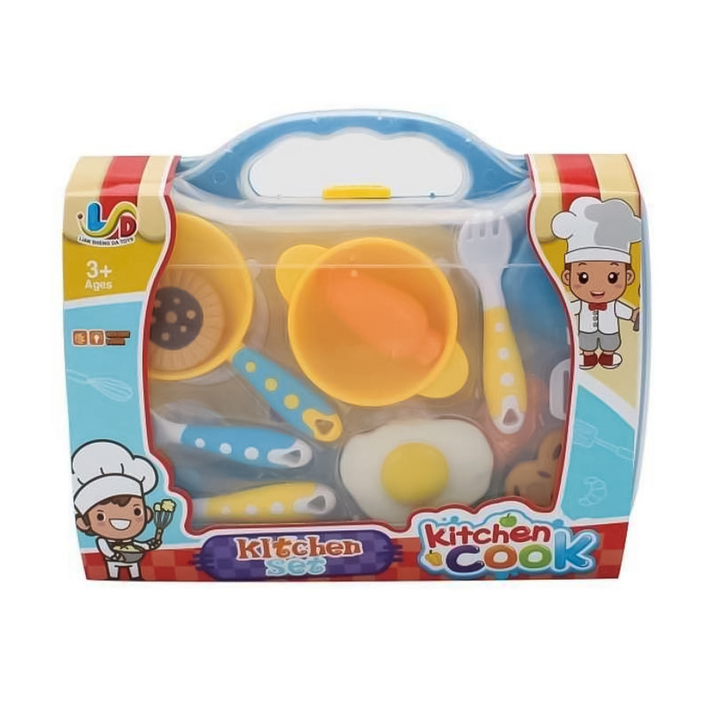 Σετ Παιχνίδια Κουζινικά Kitchen Cook 10τμχ+ Πολύχρωμο Πλαστικό για 3+ 038362 661-1