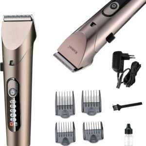 Kemei KM-1627 Επαγγελματική Επαναφορτιζόμενη Κουρευτική Μηχανή Ροζ Χρυσή