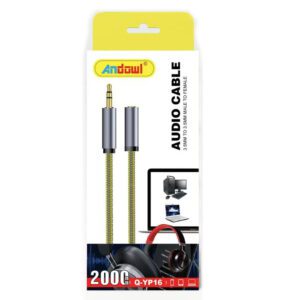 Andowl Καλώδιο Audio 3.5mm σε 3.5mm Αρσενικό Θηλυκό Q-YP16