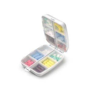 Κουτάκι Οργάνωσης Χαπιών με 12 Χωρίσματα Πλαστικό Διάφανο PF-12242