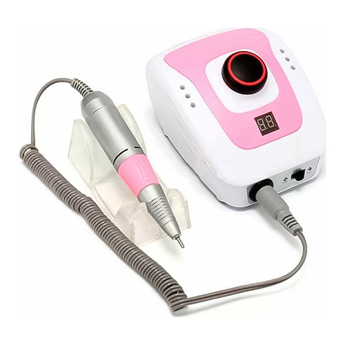 DM 206 Τροχός Νυχιών Ρεύματος 35000rpm με Πεντάλ σε Ροζ Χρώμα 65W