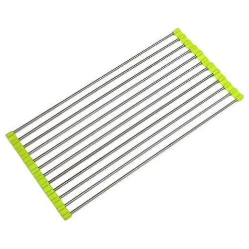 Επιφάνεια Στεγνώματος Πτυσσόμενη 30x50cm από Ανοξείδωτο Ατσάλι σε Πράσινο Χρώμα HTS00275