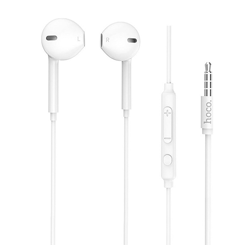Hoco M55 Earbuds Handsfree με Βύσμα 3.5mm Λευκό