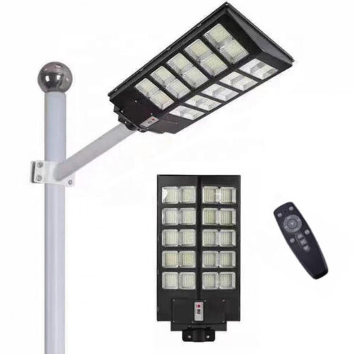 Jortan Αδιάβροχο Ηλιακό Φωτιστικό Δρόμου Ψυχρό Λευκό με Αισθητήρα Κίνησης και Τηλεχειριστήριο IP67 JST-1000W