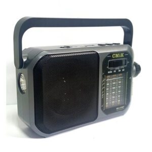 CmiK MK-410ΒΤ Φορητό Ραδιόφωνο Επαναφορτιζόμενο με Bluetooth Ασημί