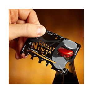 Wallet Ninja Πορτοφολιού 18 σε 1 Κάρτα Πολυεργαλείο Μαύρη Συνολικού Μήκους 8.5εκ. με Λάμα από Ατσάλι σε Θήκη 21682