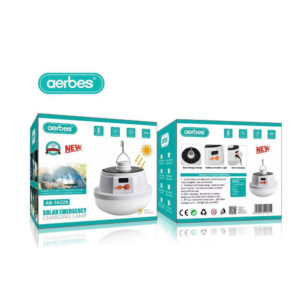 Aerbes Ηλιακό Φωτιστικό Έκτακτης Ανάγκης AB-TA228 σε Λευκό Χρώμα με Γάντζο