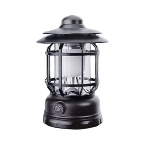 Επαναφορτιζόμενο Φανάρι LED για Κάμπινγκ JH-57 με USB, Type-C 17x10x10cm 1200mAh Μαύρο Πλαστικό