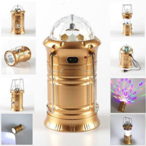 SH-5801 Φανάρι Led Μπαταρίας με Φακό Χρυσό 500lm 2W