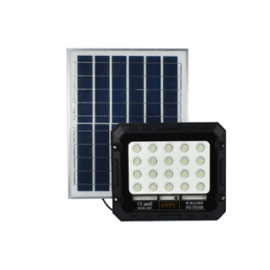 Foyu Στεγανός Ηλιακός Προβολέας IP66 Ισχύος 100W σε Μαύρο χρώμα FO-T5100