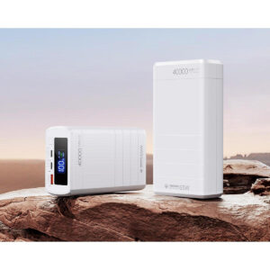 Remax Dinba Power Bank 40000mAh 65W με Θύρα USB-A και 2 Θύρες USB-C Power Delivery Λευκό