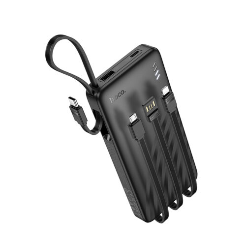 Hoco Power Bank 10000mah με 4 Ενσωματωμένα Καλώδια J146